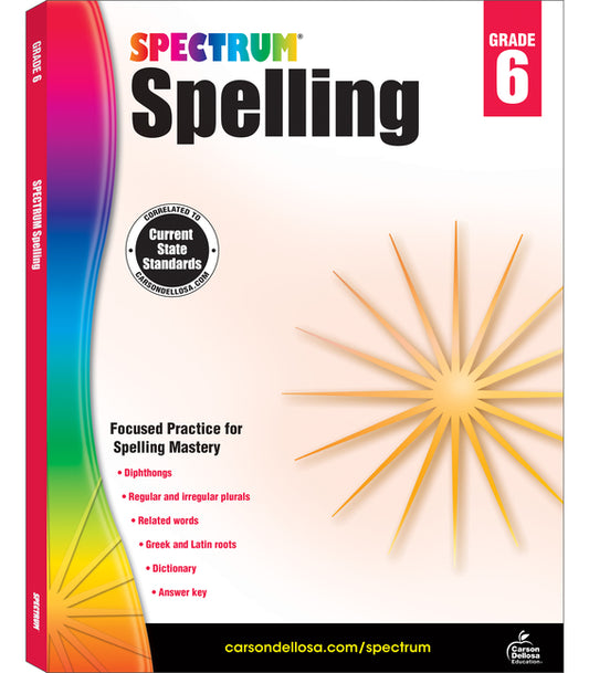 Spectrum Spelling, Grade 6: Volume 33 - Ingram