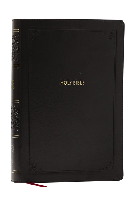 NKJV Giant Print End-Of-Verse Reference Bible, Black Leathersoft, Red Letter, Comfort Print (Thumb Indexed): Holy Bible - Ingram