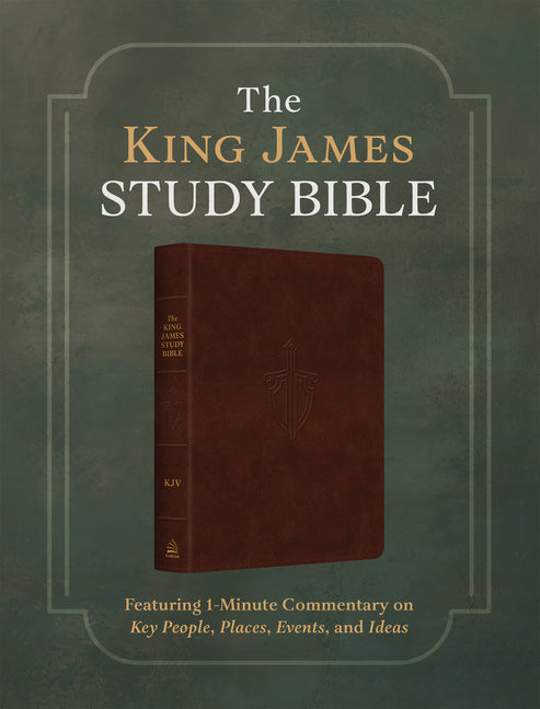 King James Study Bible: Featuring 1-Minute Commentary on Key People, Places, Events, and Ideas [Men's Cover] - Ingram