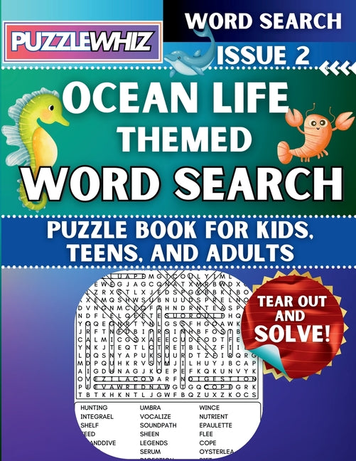 Ocean Life - Themed Word Search - Fun & Educational Puzzles for Kids, Teens, and Adults (Large Print Edition): Featuring Engaging Themed Word Search P - Ingram