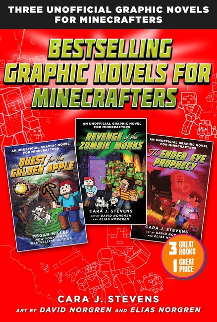 Bestselling Graphic Novels for Minecrafters (Box Set): Includes Quest for the Golden Apple (Book 1), Revenge of the Zombie Monks (Book 2), and the End - Ingram