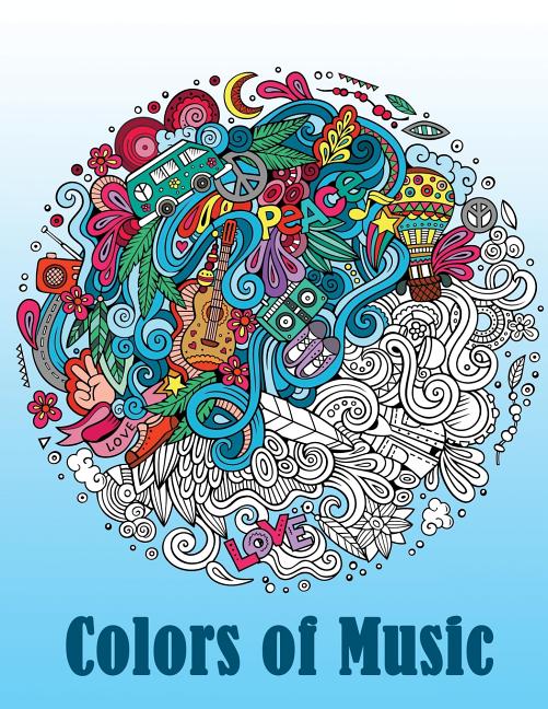 Colors of Music: - Mosaic Music Featuring 40 Stress Relieving Designs of Musical Instruments - Ingram