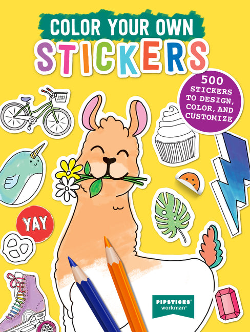Color Your Own Stickers: 500 Stickers to Design, Color, and Customize - Ingram