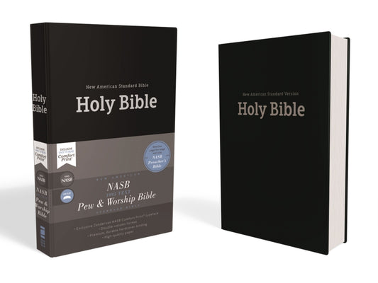 Nasb, Pew and Worship Bible, Hardcover, Black, 1995 Text, Comfort Print - Ingram