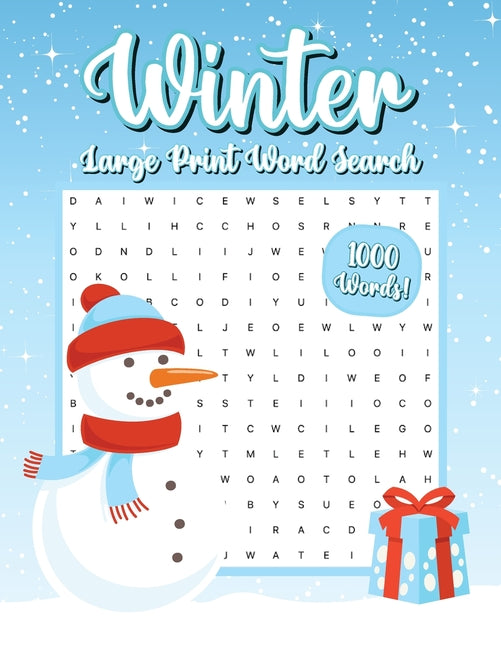 Winter Word Search, 1000 Words, Word Find Puzzle Book: Winter Activity Book for Adults, Large Print - Ingram