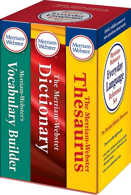 Merriam-Webster's Everyday Language Reference Set: Includes: The Merriam-Webster Dictionary, the Merriam-Webster Thesaurus, and the Merriam-Webster Vo - Ingram