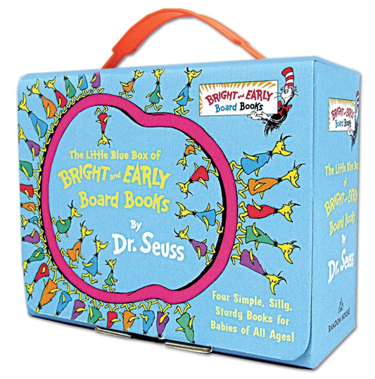 Little Blue Boxed Set of 4 Bright and Early Board Books: Hop on Pop; Oh, the Thinks You Can Think!; Ten Apples Up on Top!; The Shape of Me and Other S - Ingram