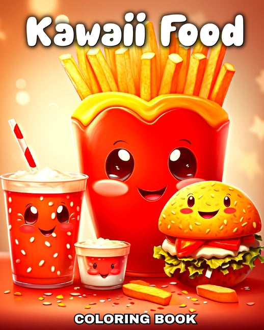 Kawaii Food Coloring Book: Adorable Kawaii Coloring Pages featuring Food, Drinks and Delicious Desserts - Ingram