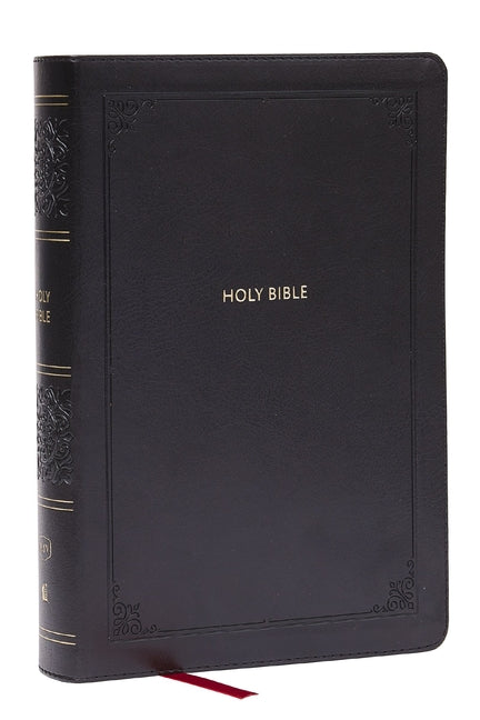 KJV Giant Print End-Of-Verse Reference Bible, Black Leathersoft, Red Letter, Comfort Print (Thumb Indexed) - Ingram