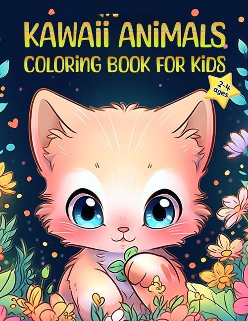Kawaii Animals Coloring Book for Kids Ages 2-4: 50 Adorable, Cute, and Easy Designs of Little Baby Animals. Featuring Lovely Dogs, Cats, Bunnies, Bird - Ingram