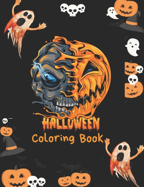 Halloween Coloring Book: Cute kids Halloween coloring book featuring more than 60 illustrated Halloween designs for hours of coloring fun! 8.5 - Ingram