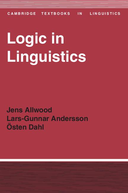 Logic in Linguistics - Ingram