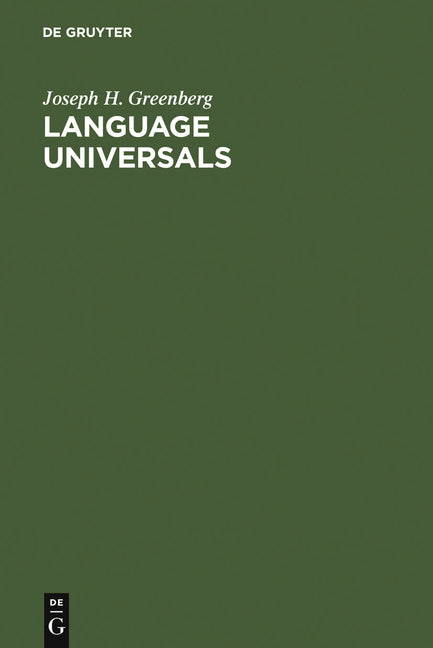 Language Universals: With Special Reference to Feature Hierarchies (Reprint 2010) - Ingram