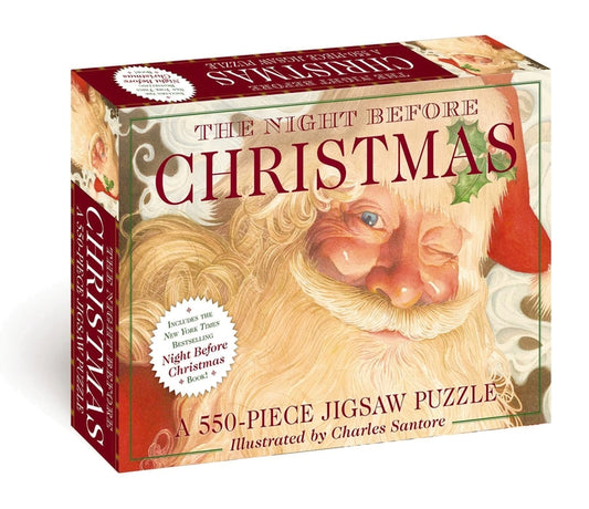 Night Before Christmas: 550-Piece Jigsaw Puzzle and Book: A 550-Piece Family Jigsaw Puzzle Featuring the Night Before Christmas! - Ingram