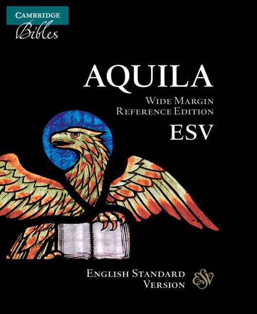 ESV Aquila Wide-Margin Reference Bible, Black Calf Split Leather, Red-Letter Text, Es744: Xrm - Ingram