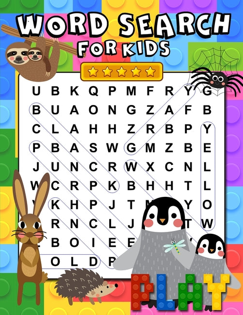 Word Search For Kids: 100 Fun and Educational Word Search Puzzles for Kids ages 6-8 Search & Find Activity Book to Improve Vocabulary, Spell - Ingram