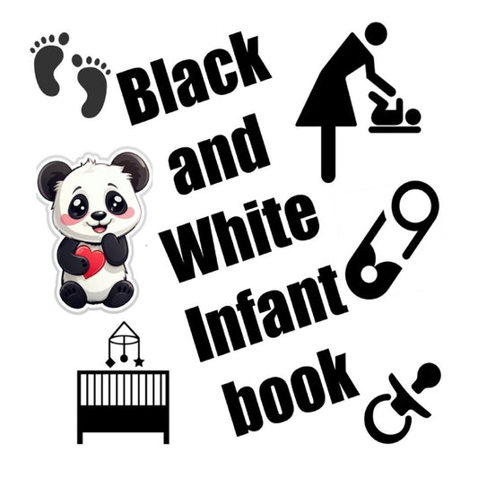 Black and White High Contrast Infant Book - Ingram