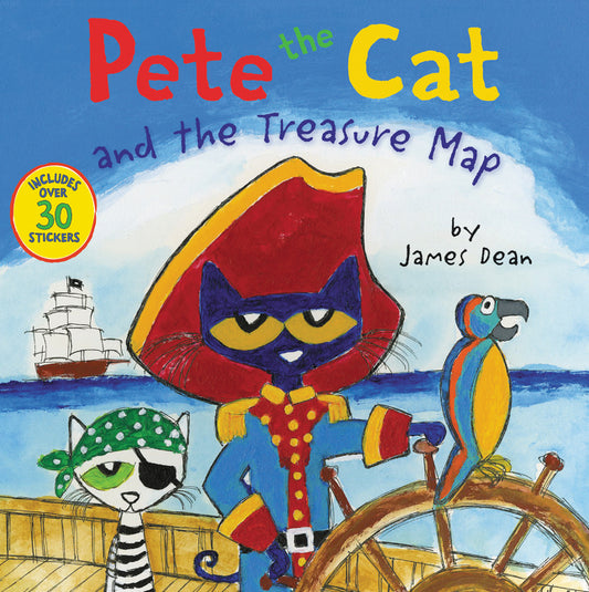 Pete the Cat and the Treasure Map: Includes Over 30 Stickers! - Ingram