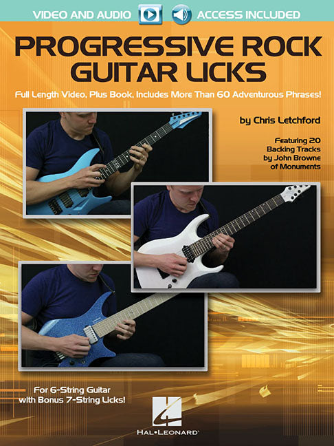 Progressive Rock Guitar Licks: Featuring 20 Backing Tracks by John Browne of Monuments - Ingram