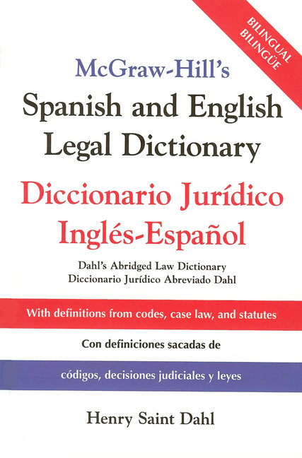 McGraw Hill's Spanish/English Legal Dict (Pb) - Ingram
