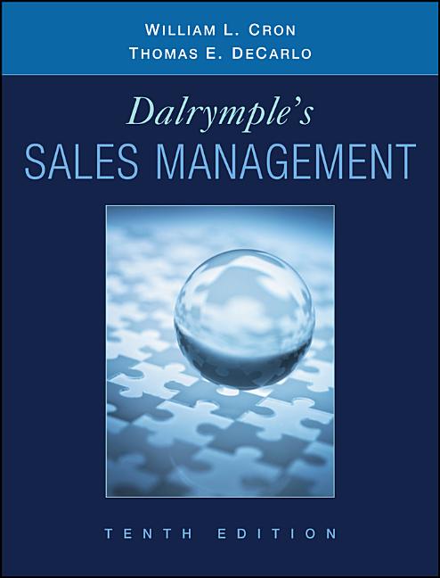 Dalrymple's Sales Management: Concepts and Cases - Ingram