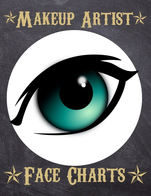 Makeup Artist Face Charts: Makeup cards to paint the face directly on paper with real make-up - Ideal for: professional make-up artists, vloggers - Ingram