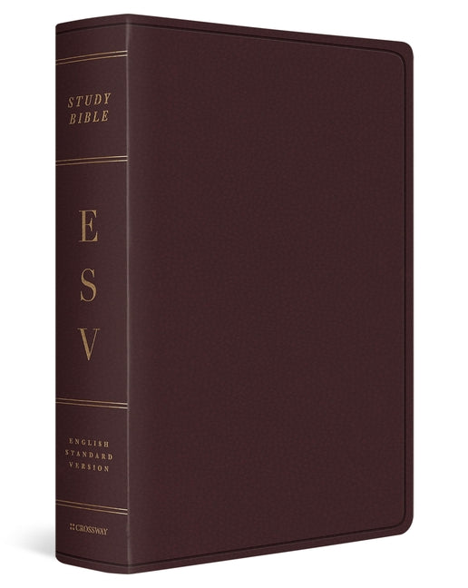 ESV Study Bible, Large Print (Bonded Leather, Burgundy) - Ingram
